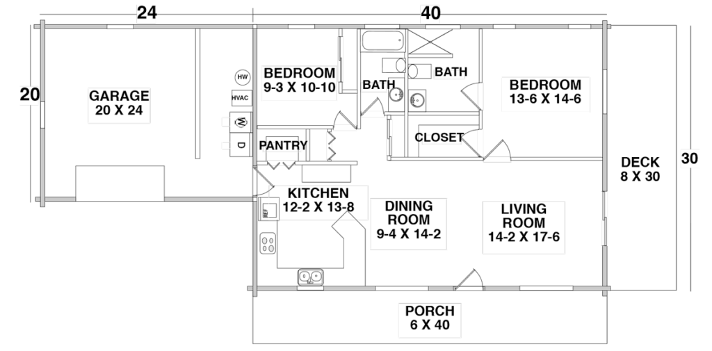 Floor Plan for the NEVADA CITY by Century Cedar Homes